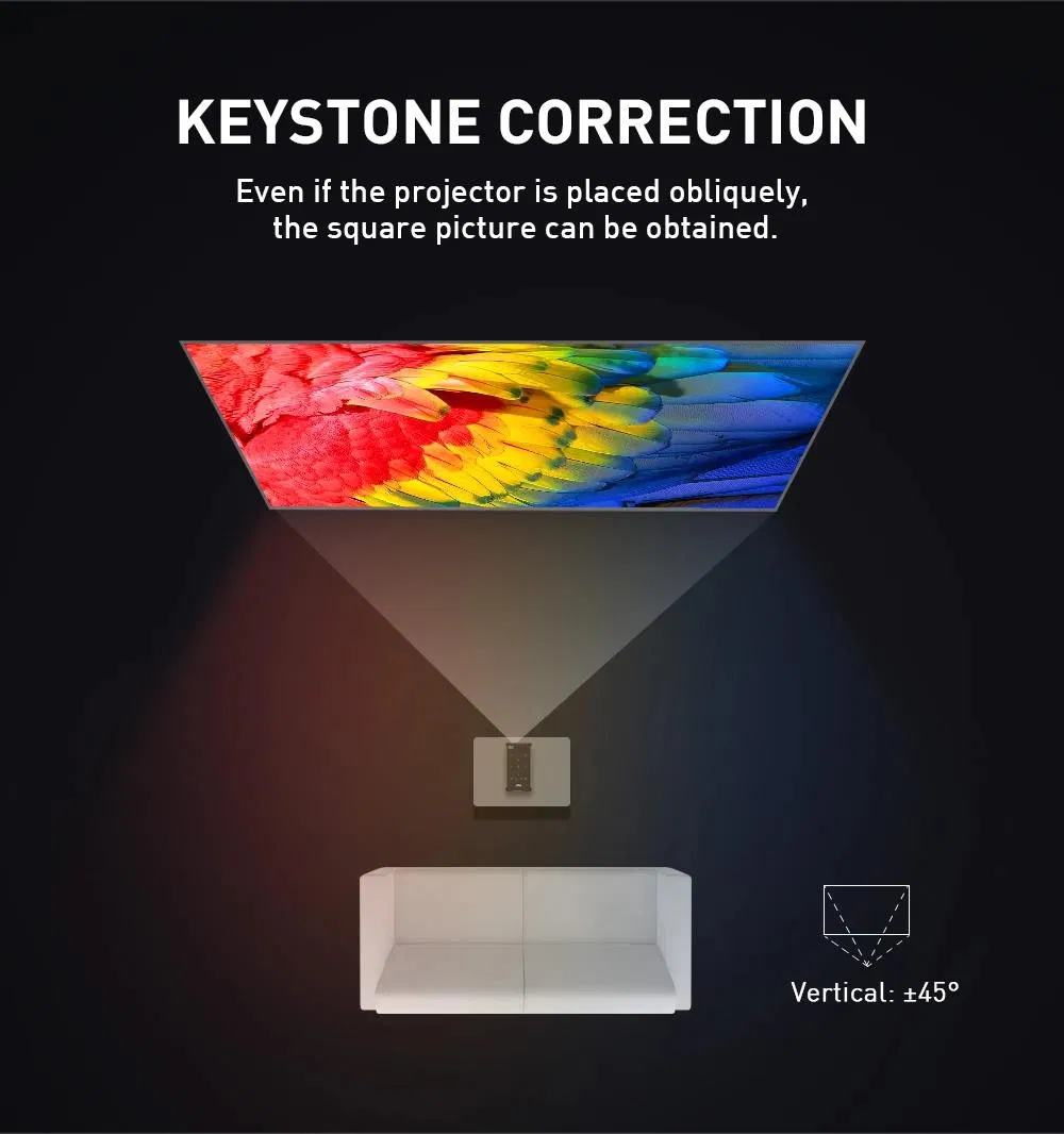 2023 New Ultra HD Pocket Portable Mobile Smart DLP LED Mini Projector Home Theater Android Full HD Videos Projector