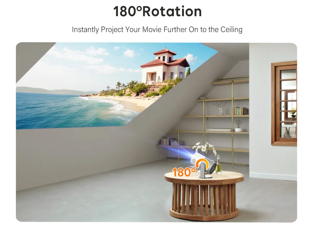 Cre Cr50 1080P FHD Android Smart Version Projector LED Projecteur WiFi Video Beamer Home Theater Projector 4K