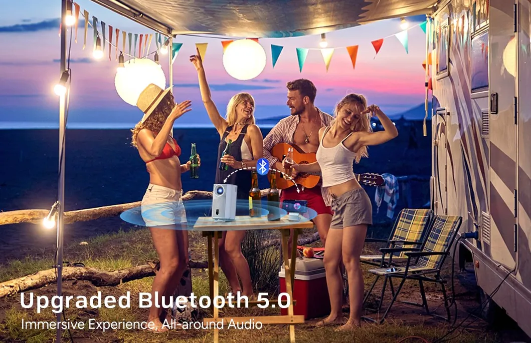 Cr51 LED Video Home Cinema Projector Portable Mini 4K Outdoor LCD Pocket Projector 1080P Full HD Smart TV Projector