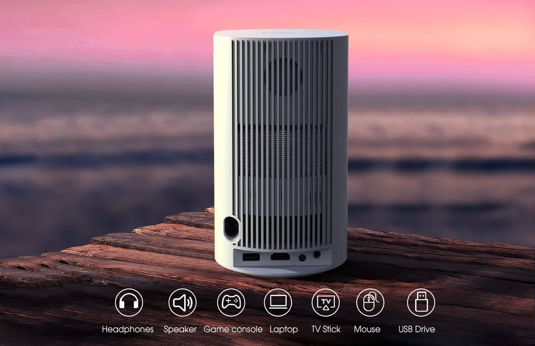 Cr51 LED Video Home Cinema Projector Portable Mini 4K Outdoor LCD Pocket Projector 1080P Full HD Smart TV Projector