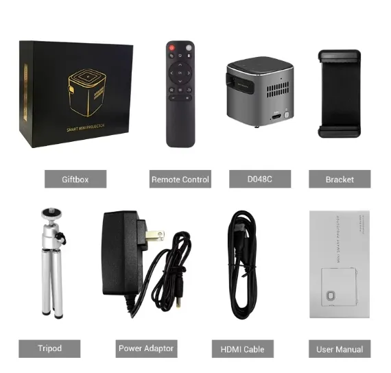 Wholesale Portable DLP Video Android Smart Mobile Phone Portable Home Theater Projector 4K LED Mini Projectors