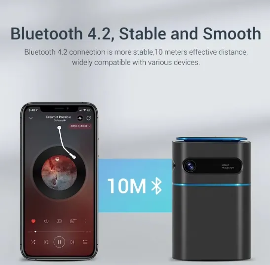 Wholesale Portable DLP Video Android Smart Mobile Phone Portable Home Theater Projector 4K LED Mini Projectors