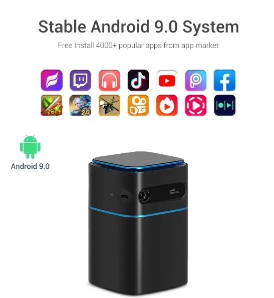 Wholesale Portable DLP Video Android Smart Mobile Phone Portable Home Theater Projector 4K LED Mini Projectors