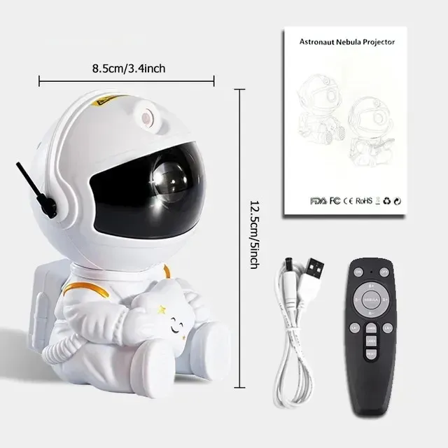 Astronaut Night Light Projector - Perfect for Bedroom and Game Room Lamp