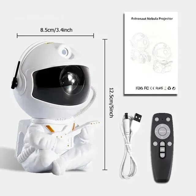 Astronaut Night Light Projector - Perfect for Bedroom and Game Room Lamp