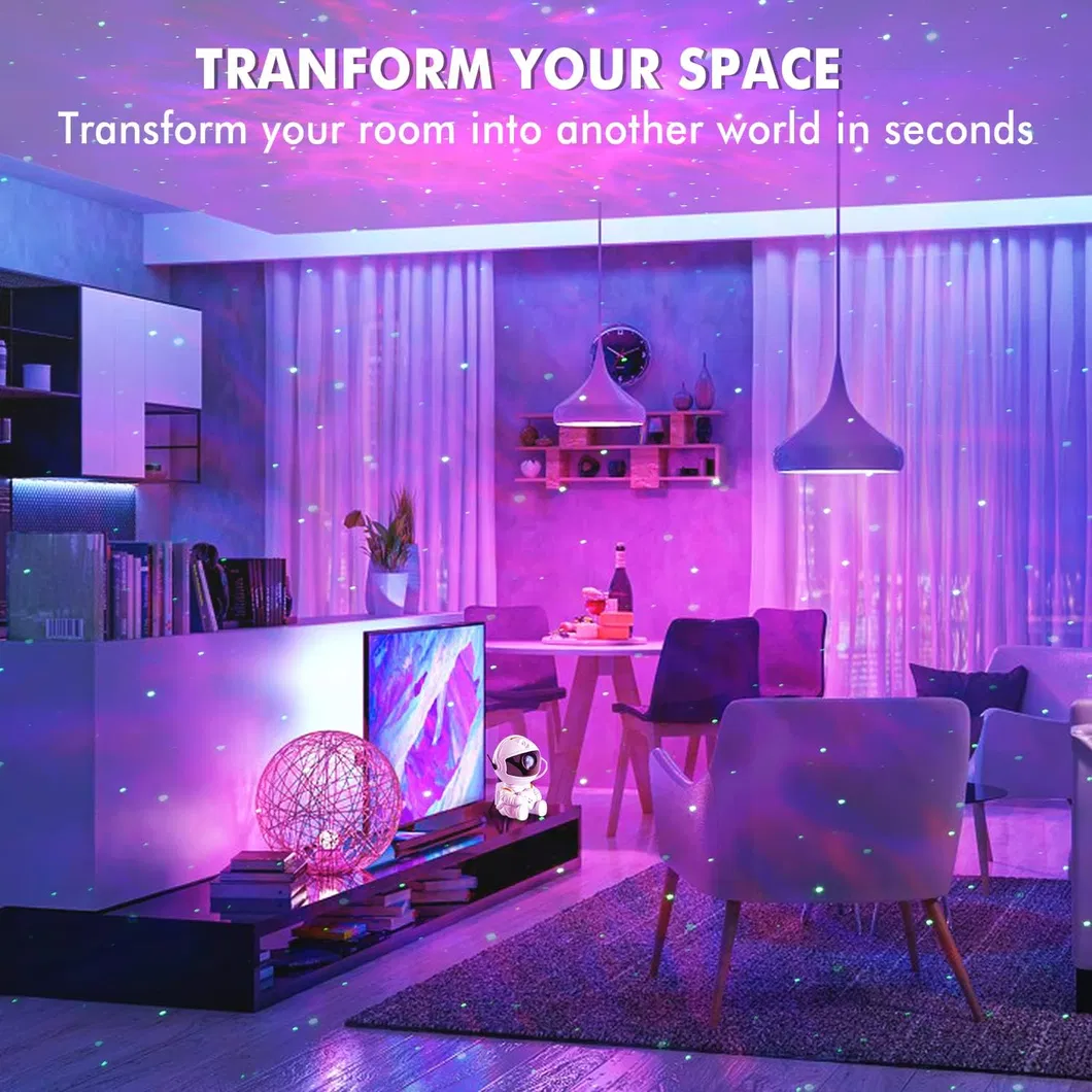 Astronaut Night Light Projector - Perfect for Bedroom and Game Room Lamp