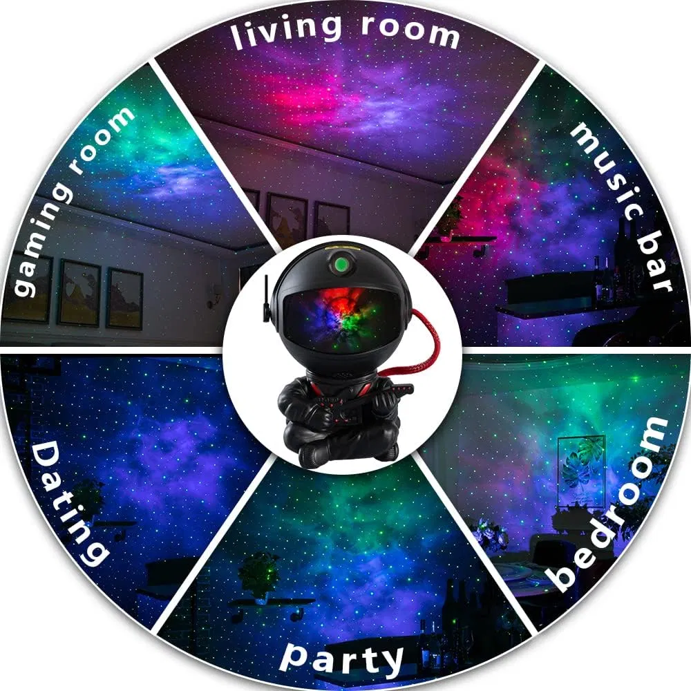 Astronaut Night Light Projector - Perfect for Bedroom and Game Room Lamp