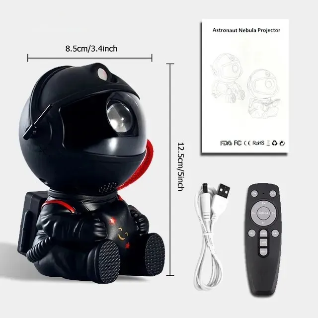 Astronaut Night Light Projector - Perfect for Bedroom and Game Room Lamp
