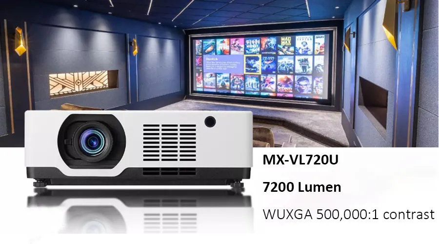 Educational High Brightness 7200 Lumens Laser Light Long Throw 3LCD 1080P Projector Classroom