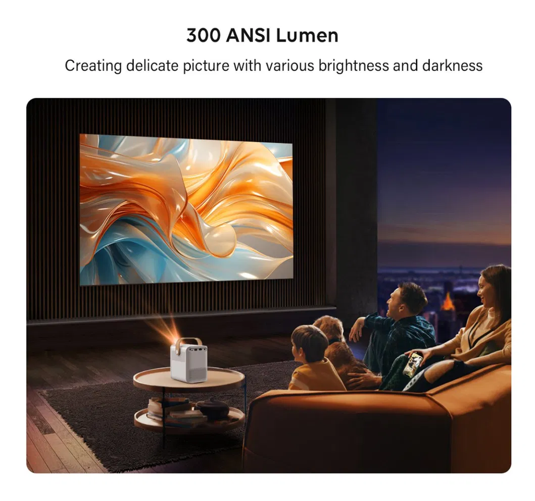 Cr67 Android 9 1080P Home Theater Projector WiFi Smart LED LCD Mobile Portable Video Mini 4K Projector