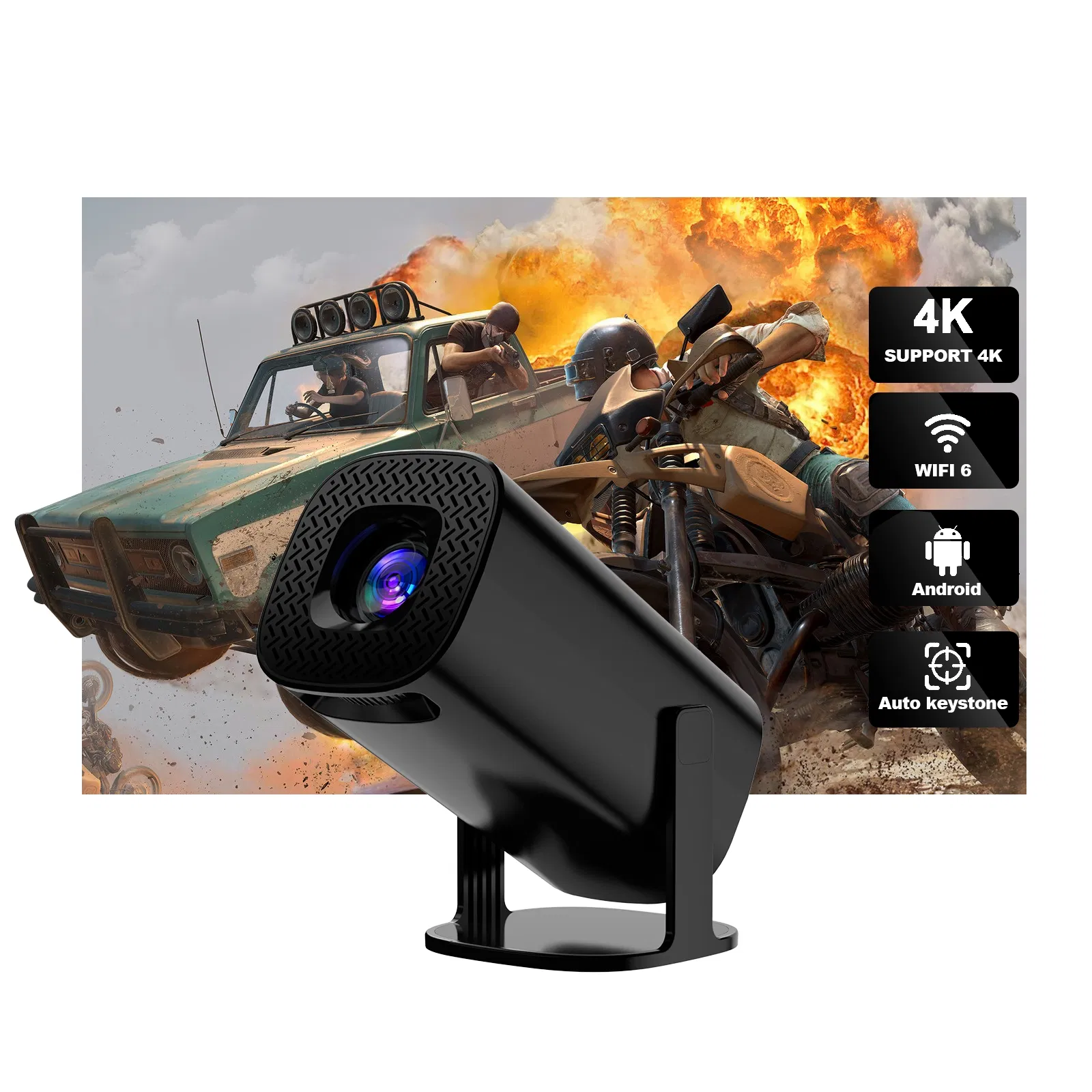 2025 4K 1280*720p OEM/ODM Home Theater Projector Short Throw Projector