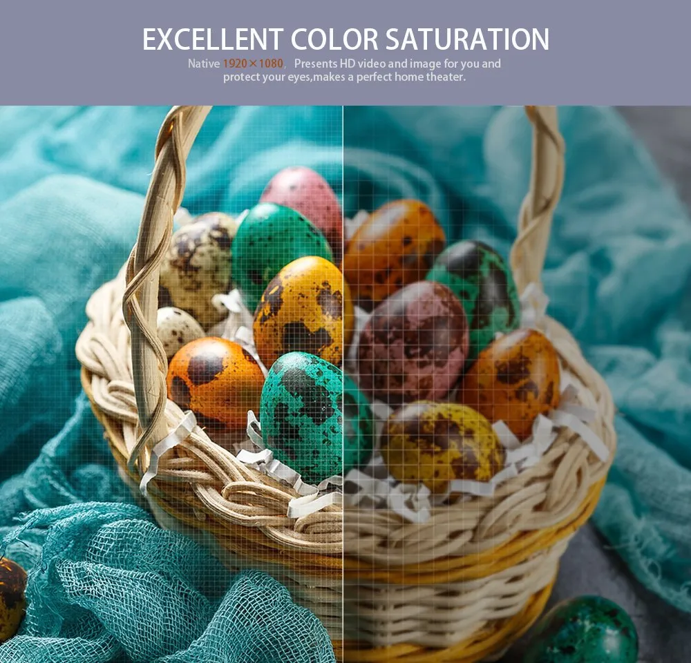 Netflix Youtube Big Screen Display Full HD 1080P LED Smart Projector Portable Bt Speaker Built-in Cr32