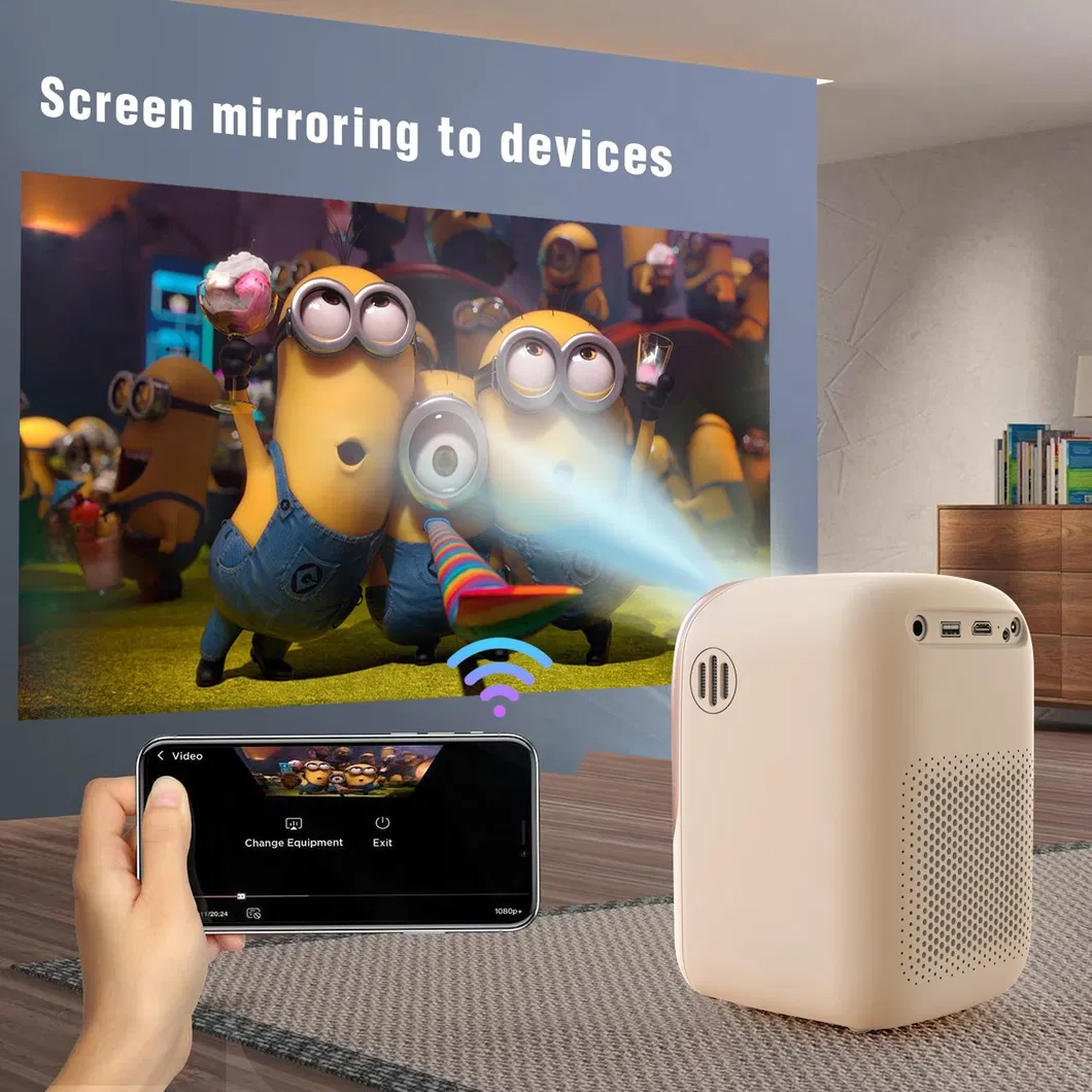 Cre Cr38 Video Projector Portable LED LCD Home Mini 4K Projector