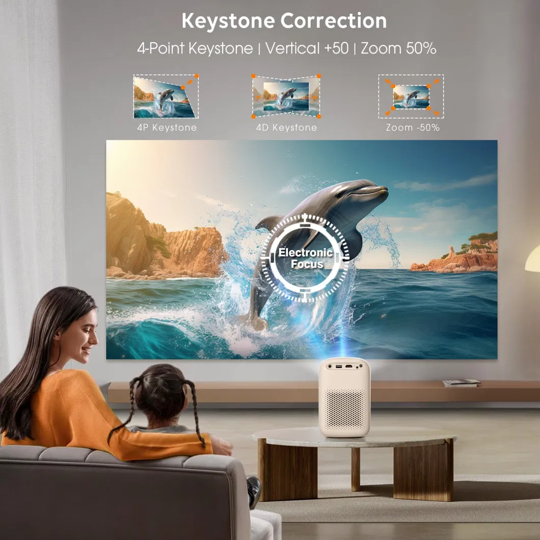 Cre Cr38 Video Projector Portable LED LCD Home Mini 4K Projector