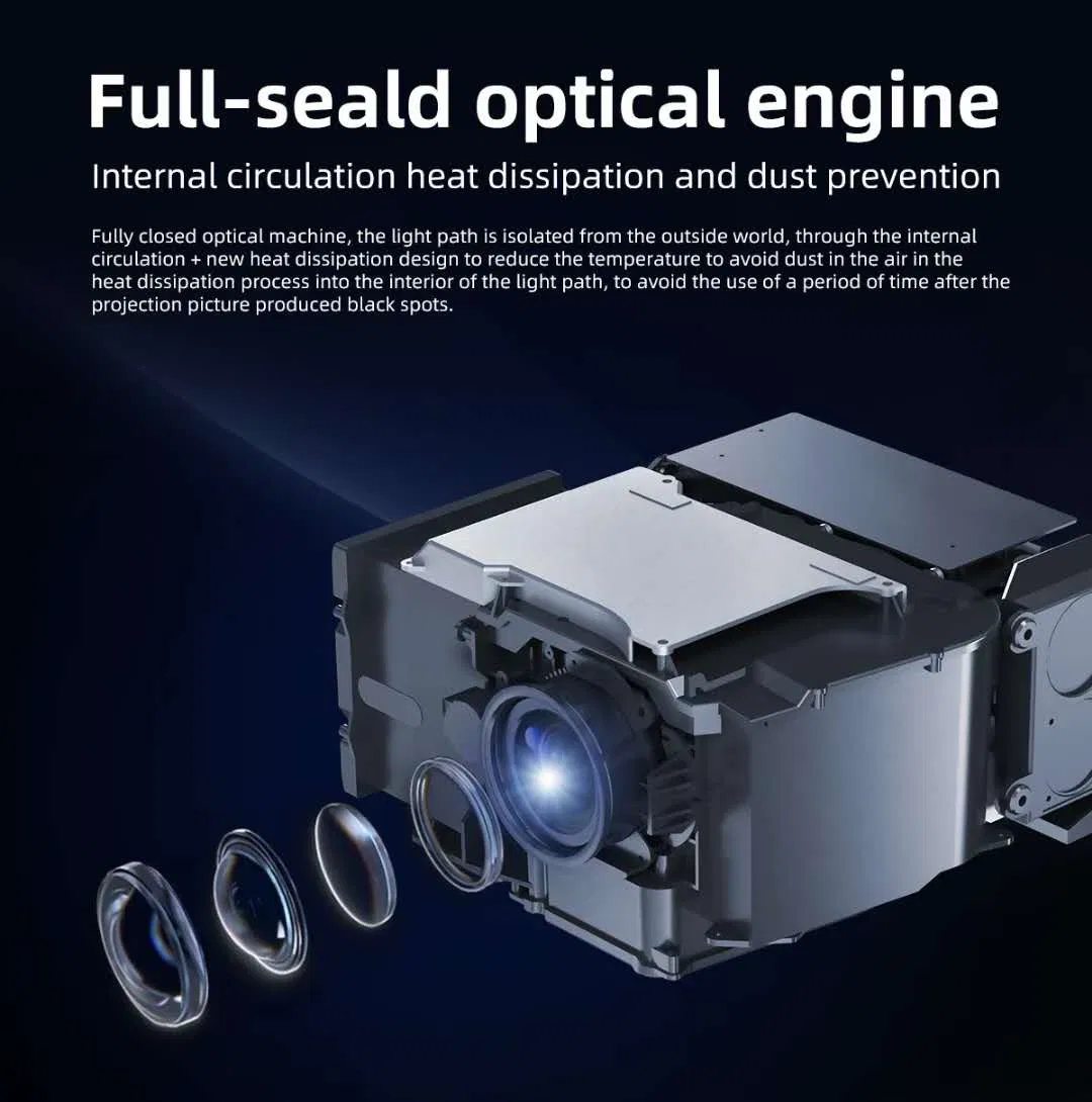 Native 1080P Projector with Bluetooth Auto Focus 4K Support 1000 ANSI Android 12 Smart Proyector