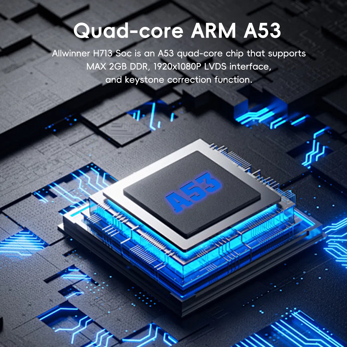 V10 4K Home Theater Projector with WiFi and Autofocus Features