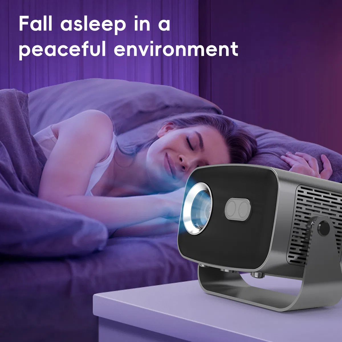 V10 4K Home Theater Projector with WiFi and Autofocus Features