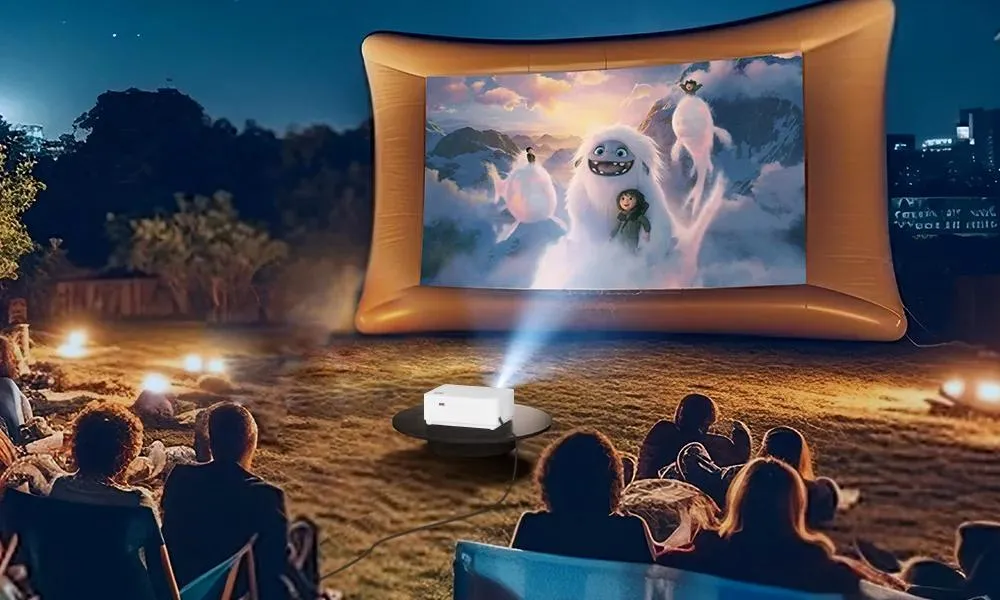 Mini LED Projector, 500 ANSI Lumens, Android System, Perfect for Outdoor and Travel