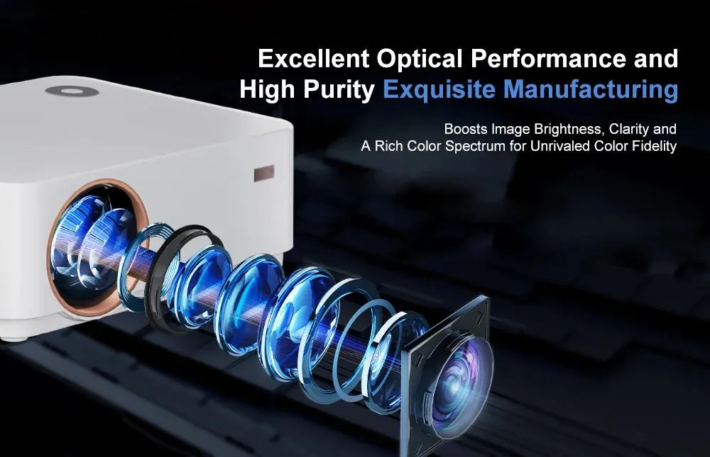 Mini LED Projector, 500 ANSI Lumens, Android System, Perfect for Outdoor and Travel