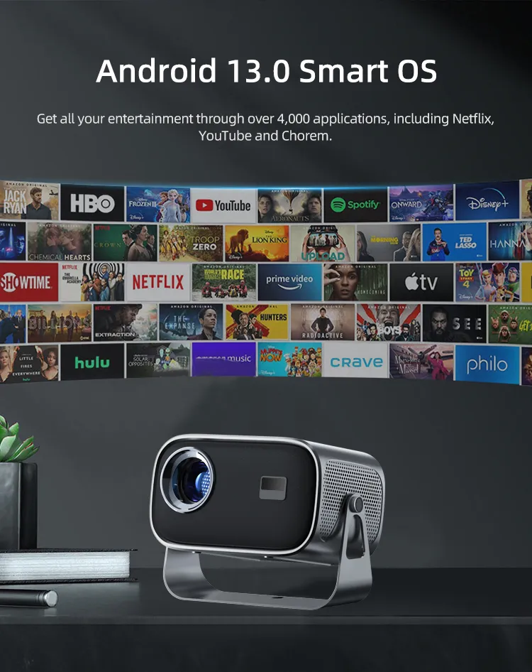 Projection Area 40inch--150inch Mini Handheld Projector