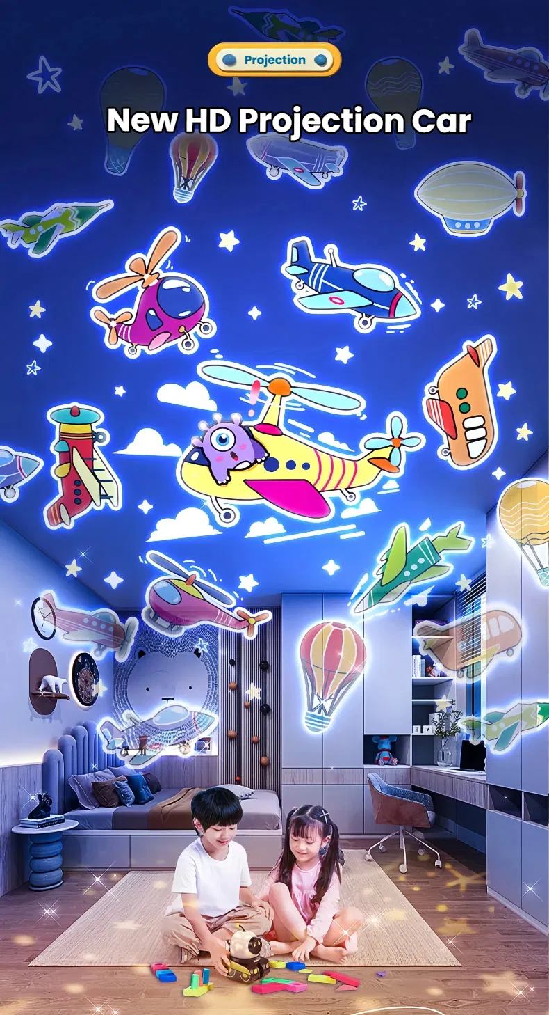 New Creative Robot Projector Light Starry Sky Night Lights Bedroom Bt Mini Speaker Decorative Atmosphere Lamp Boy Birthday Gift