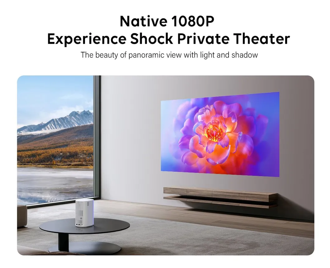 Cr51 1080P Mini 4K Projector Wireless Mobile Smart Portable Home Theater LED Full Holographic Projector