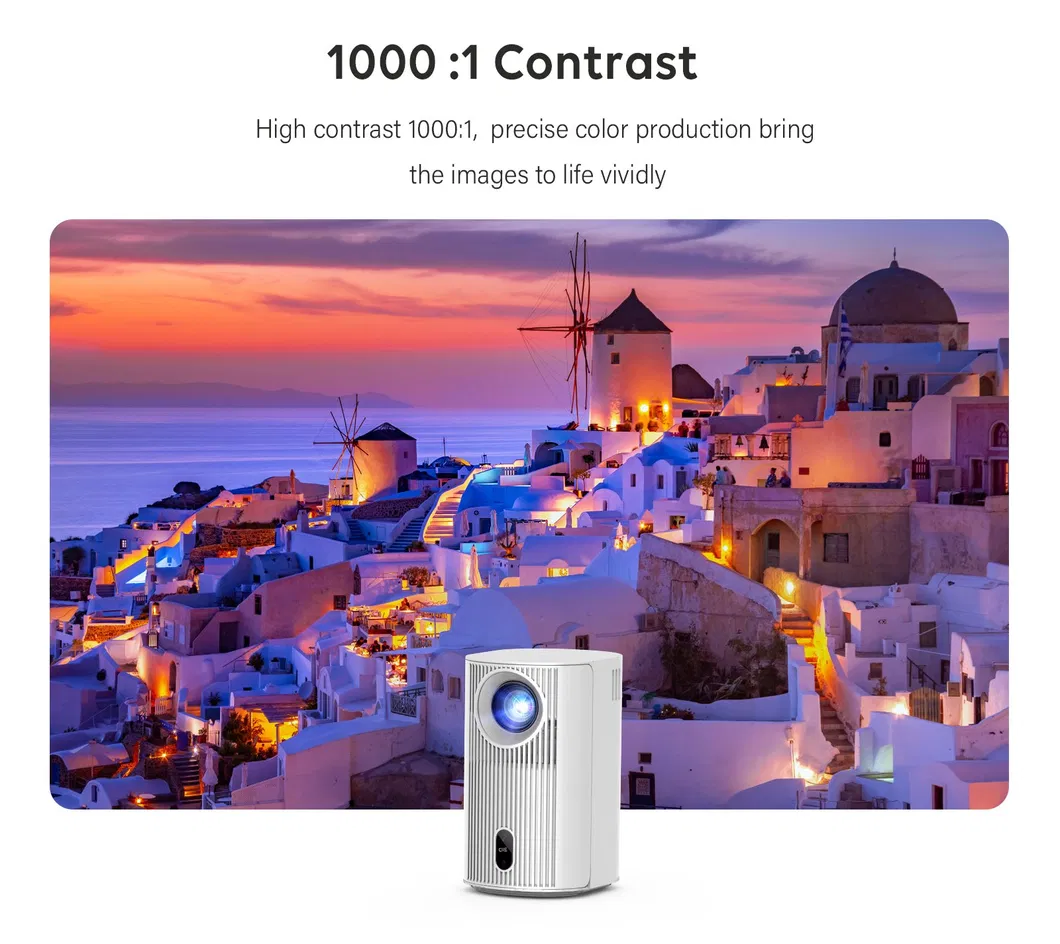 Cr51 1080P Mini 4K Projector Wireless Mobile Smart Portable Home Theater LED Full Holographic Projector