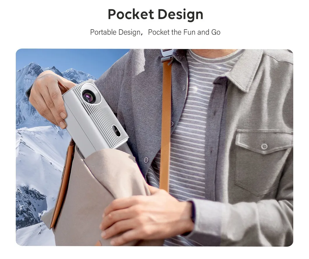 Cr51 1080P Mini 4K Projector Wireless Mobile Smart Portable Home Theater LED Full Holographic Projector