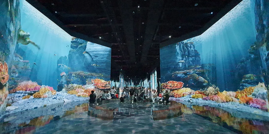 7800 Lumen Hologram Projector 3D Holographic Projection for Art Exhibition