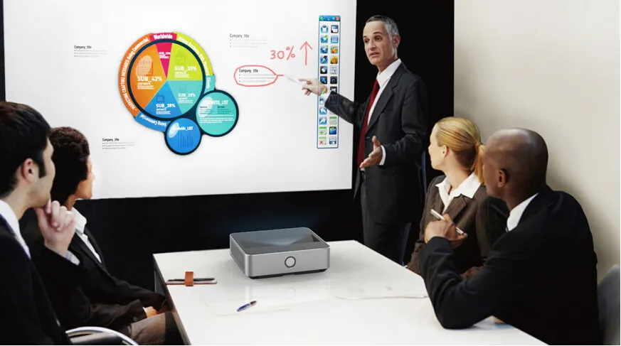 Home Projector 80inch@38cm LED DLP Andriod