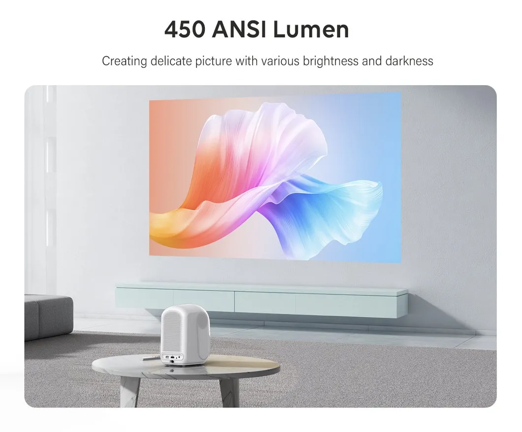 Cre Cr55 LED Mini Projector Smart TV Quality 1080P LCD Projector 4K Portable Home Theater Projector