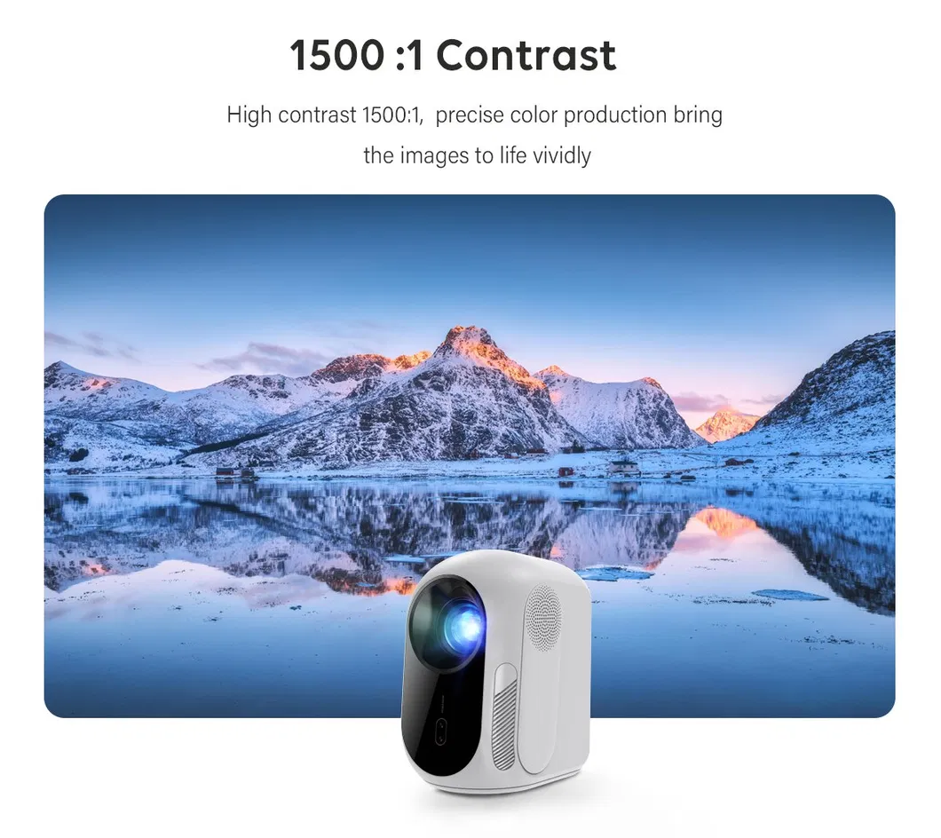 Cre Cr55 LED Mini Projector Smart TV Quality 1080P LCD Projector 4K Portable Home Theater Projector
