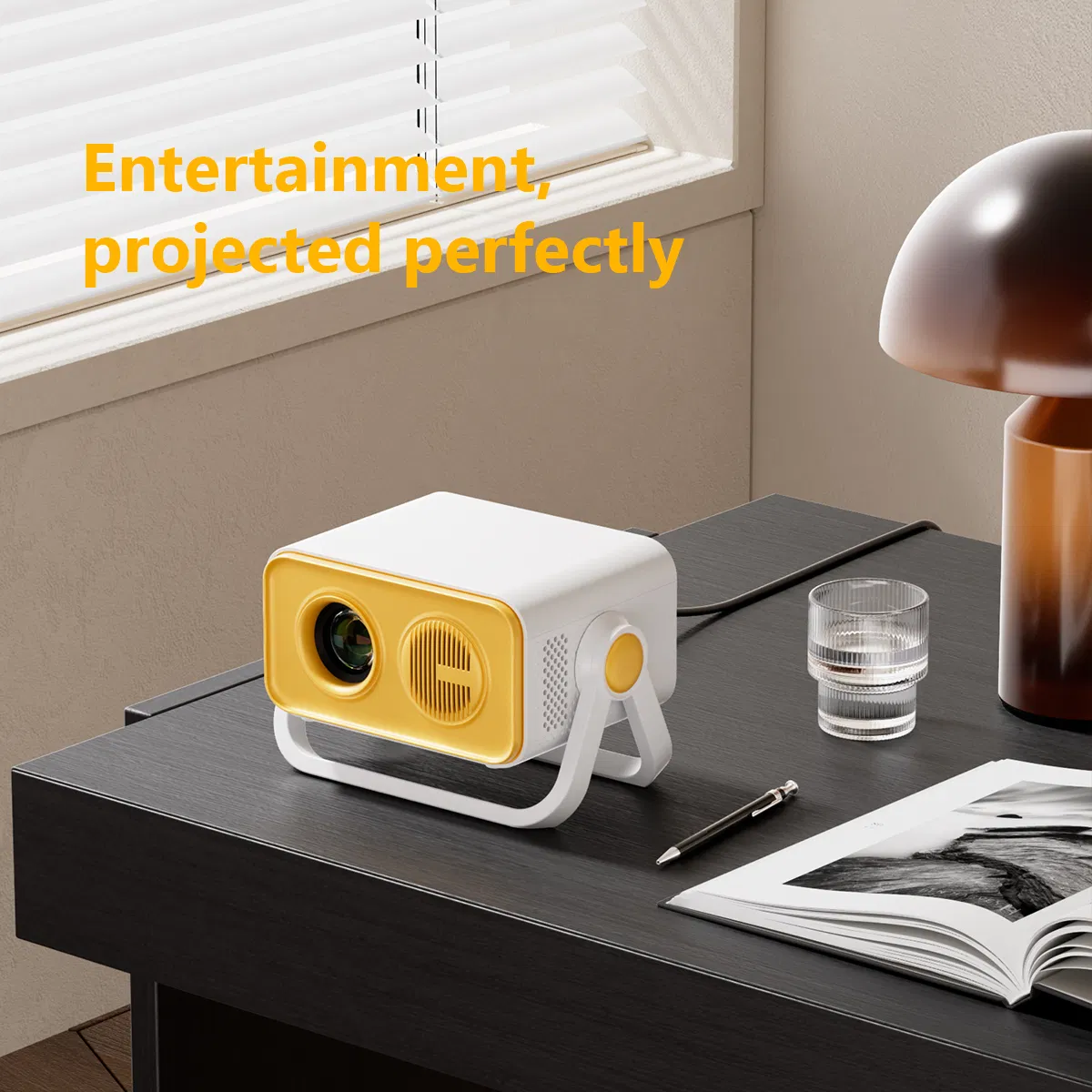 Top Selling Mini 720p LCD Support 2025 Hot Selling Mini Smart 1080P 4K Home Movie Projector