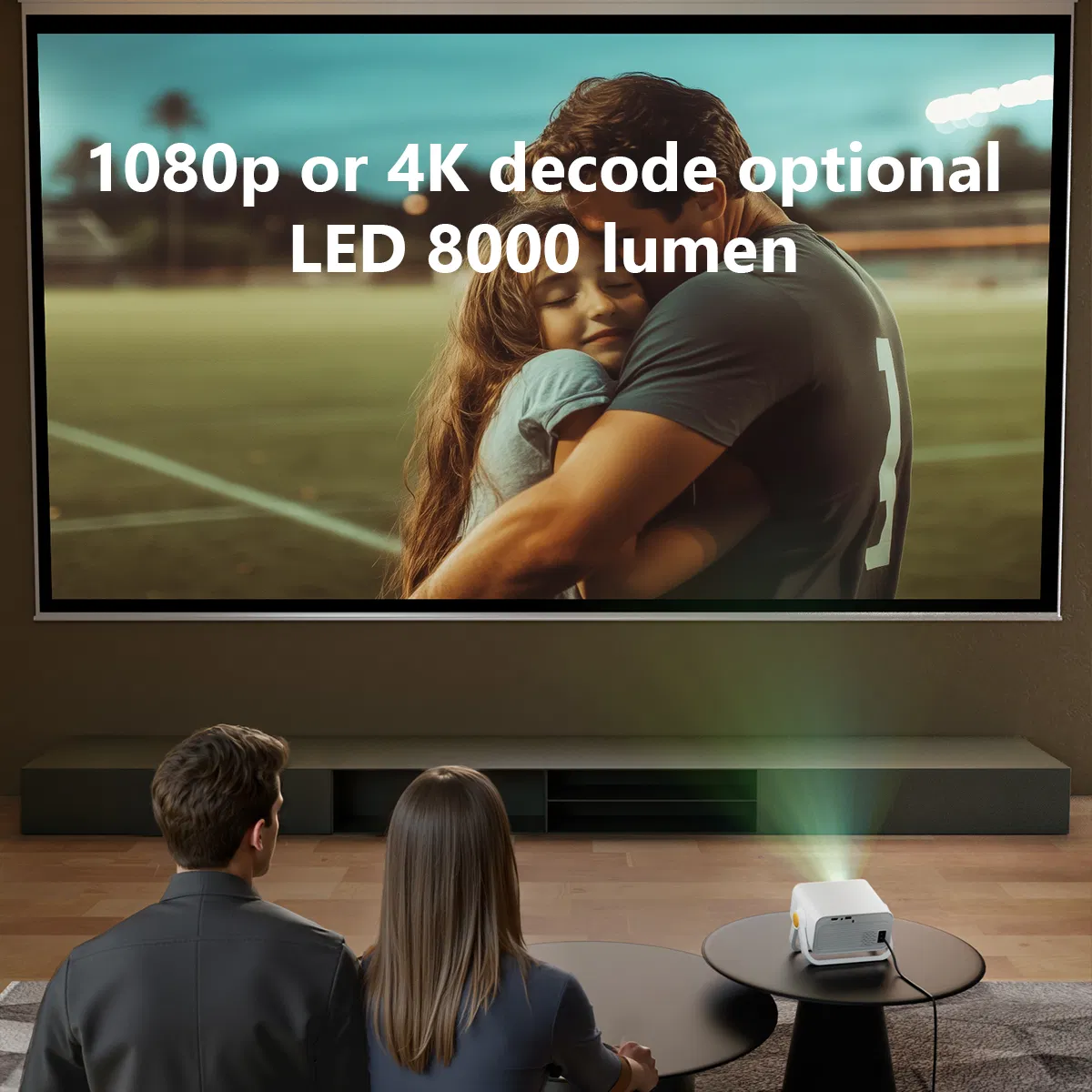 Top Selling Mini 720p LCD Support 2025 Hot Selling Mini Smart 1080P 4K Home Movie Projector