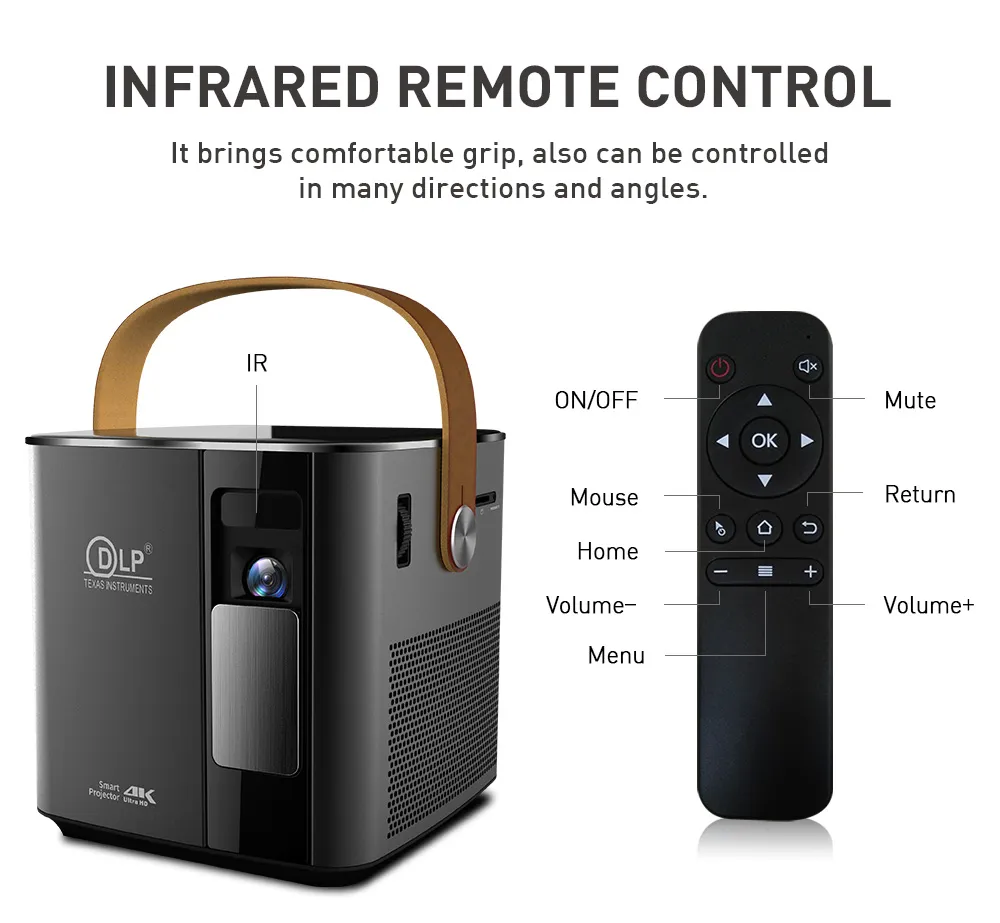 DLP Portable High Definition Cinema 720p Office Home Business Teaching Projector