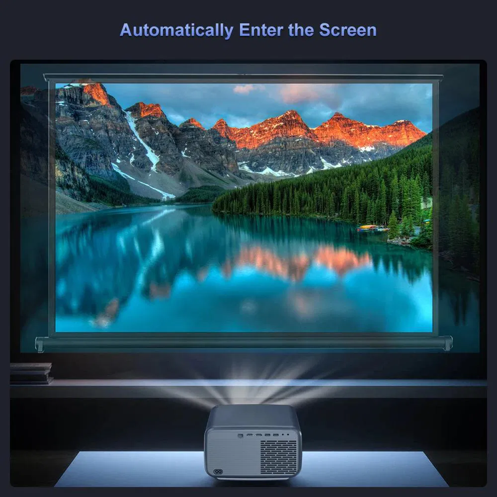 Smart 1080P LED Projector with 5g WiFi and Bt, 1000 ANSI Lumens, Auto Keystone Correction, Perfect for Gaming and Streaming