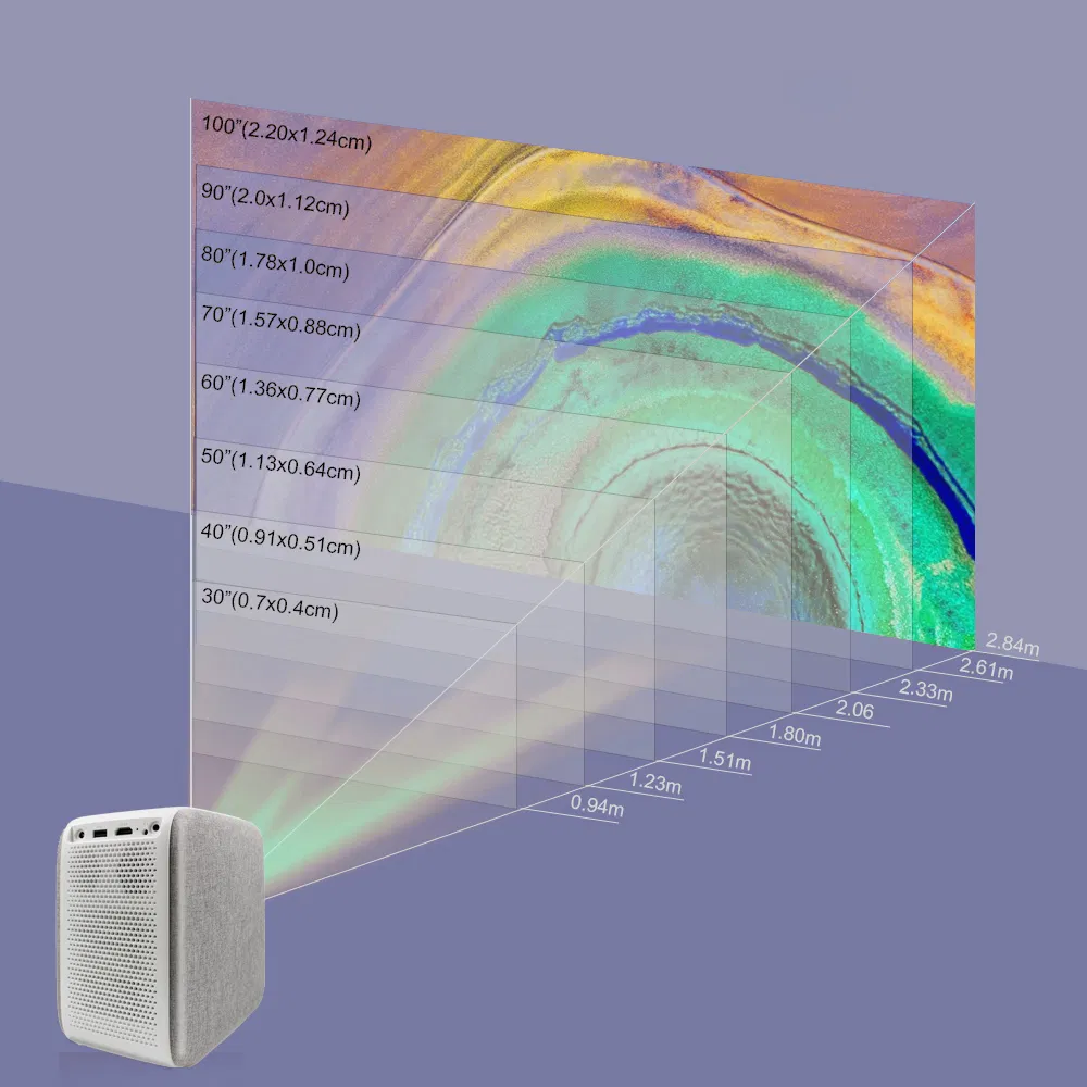 2022 Amazon Brand OEM Smart Mini Projector LED 1080P Portable Video Projectors 4K Wholesale Manufacturer