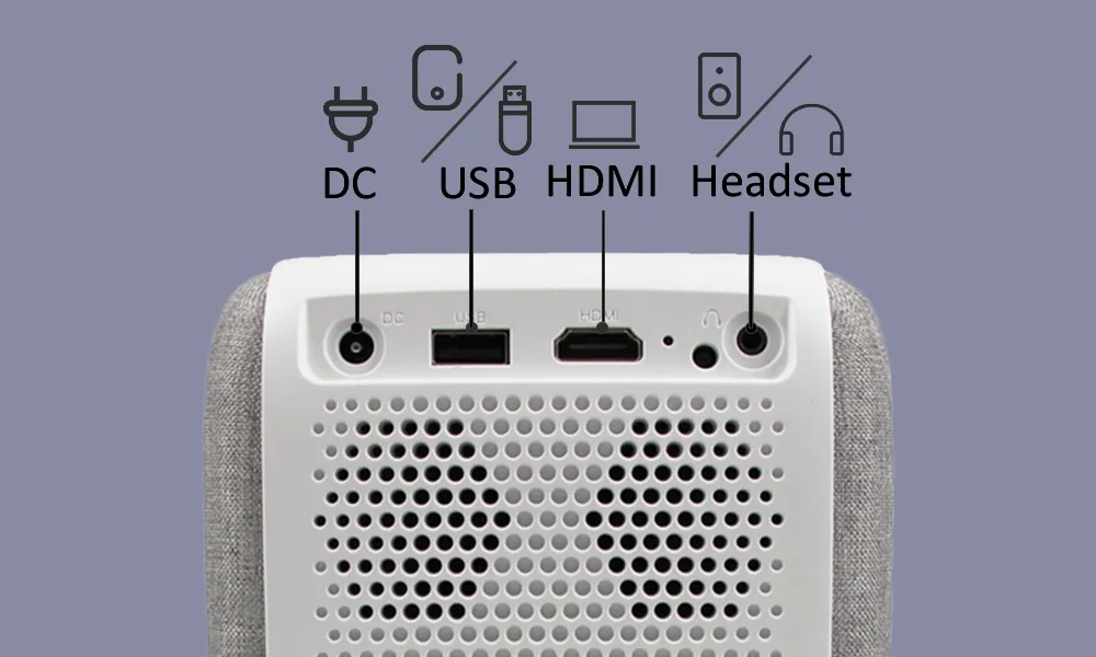 2022 Amazon Brand OEM Smart Mini Projector LED 1080P Portable Video Projectors 4K Wholesale Manufacturer