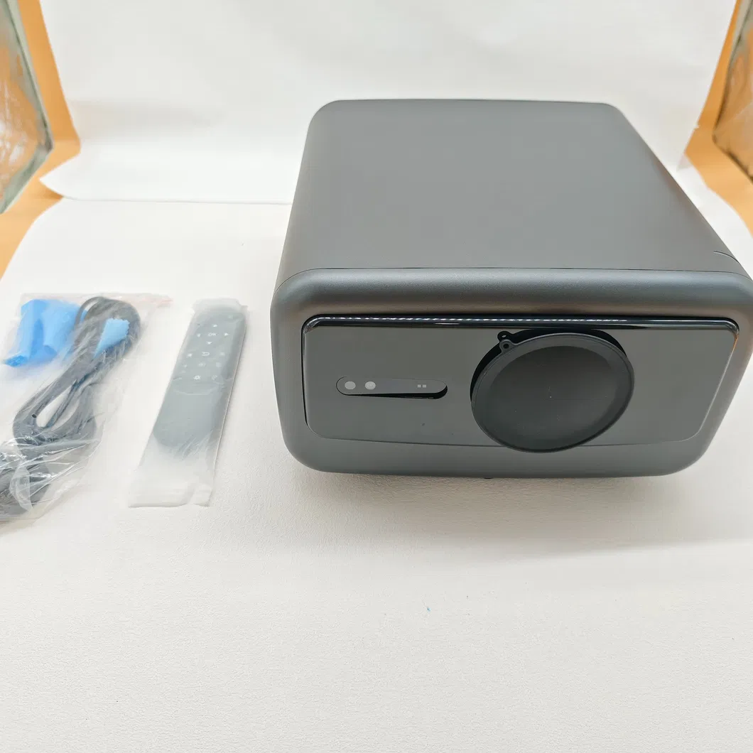 V518 Auto Focus LCD Projector, 7000K W-LED Light Source, Portable for Home &amp; Office