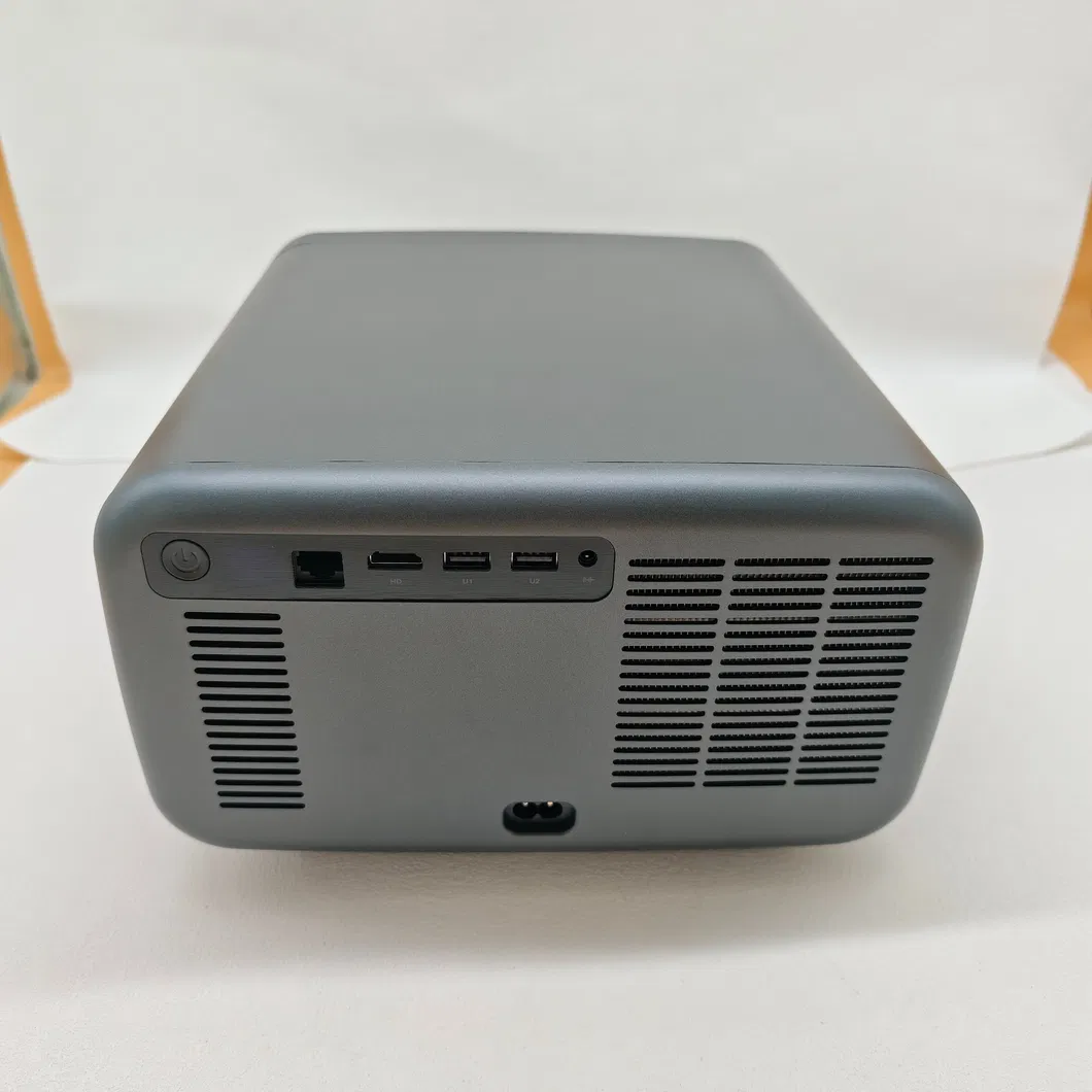 V518 Auto Focus LCD Projector, 7000K W-LED Light Source, Portable for Home &amp; Office