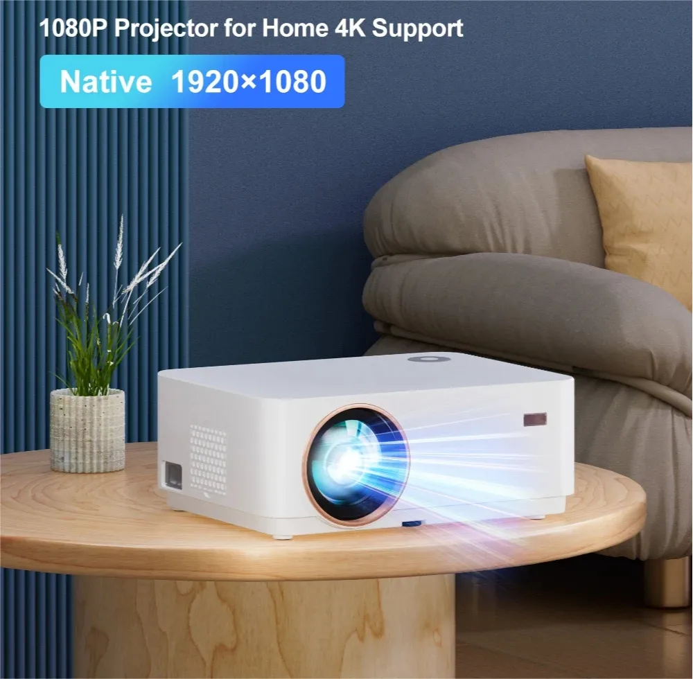 Sm-T105 1080P Projector 500ANSI Lumens for Watching Movie Business Meeting