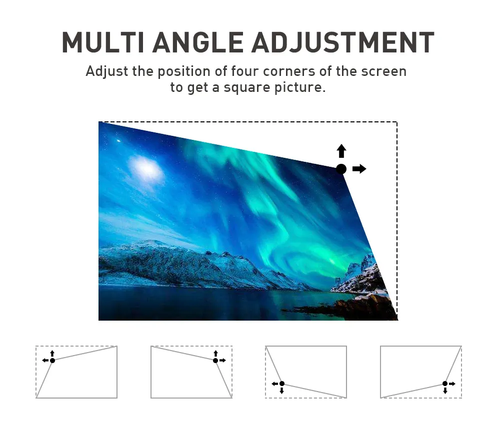 Android 9.0 with DLP 50 Lumens Smart Mini Projector