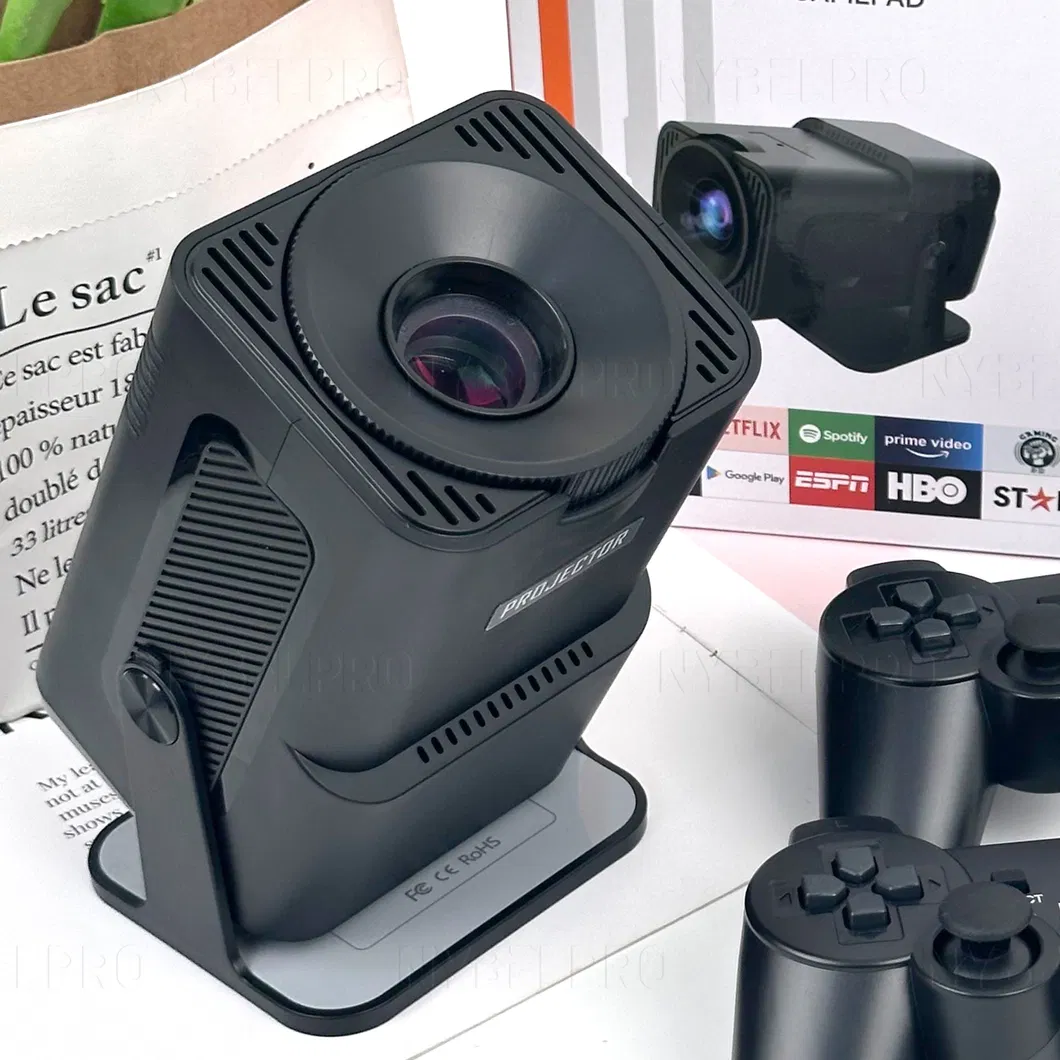 Nybelpro High Quality Support OEM Regalos De Navidad Christmas Gifts Proyector Game Console Remote Control Black Home Video Game Projector