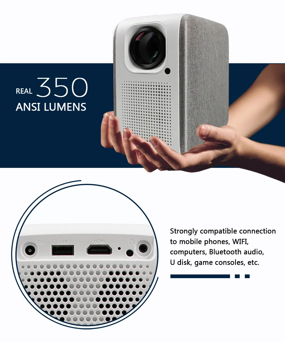 New Portable LED Mobile Best Home Movie HD Video LCD Home Theater Outdoor Smart Projector Price Fo Sale