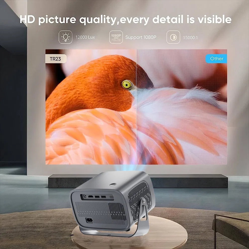 Fast Delivery Portable Interactive Projector A10 Home Infocus LED Rotatable Android 11 Projector with USB