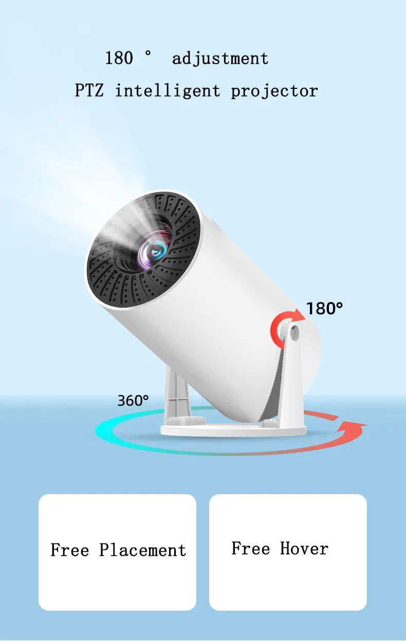 Intelligence Android WiFi Proyector Ultra 720p Mini PTZ LED Projector Home Entertainment