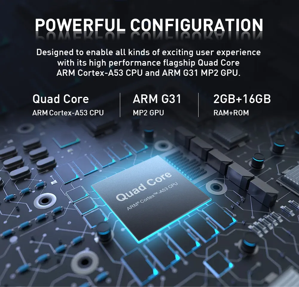 65 Lumens Android 9.0 System 4K Decoding Input Four-Corner Correction DLP Smart Projector