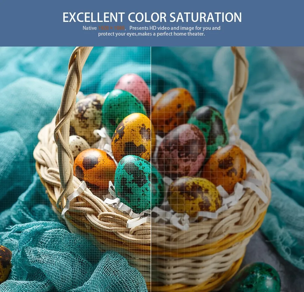 4K Full HD Commercial &Education LED Projector Portable Andriod Phone Mobile Projector Cr61