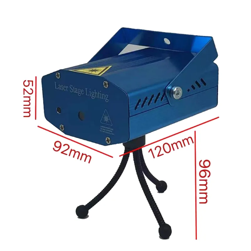 Christmas Music Red Green Remote Mini Laser Light Projector for KTV Home Party