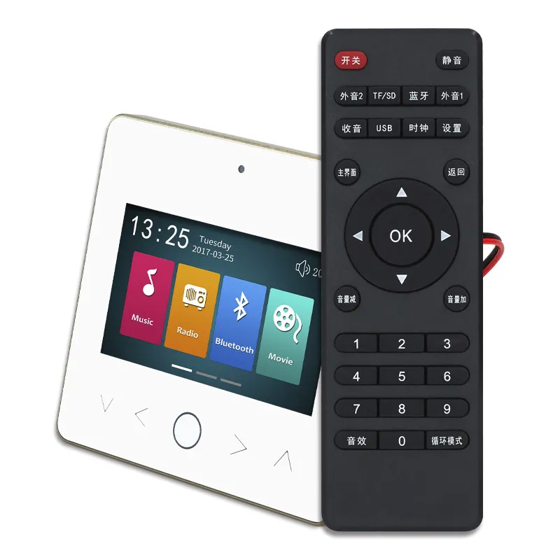 Stereo Smart Home Audio System in Wall Amplifier Blue-Tooth Amplifier